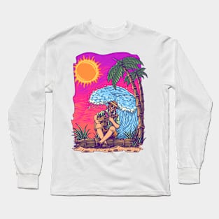 Chilling Summer Long Sleeve T-Shirt